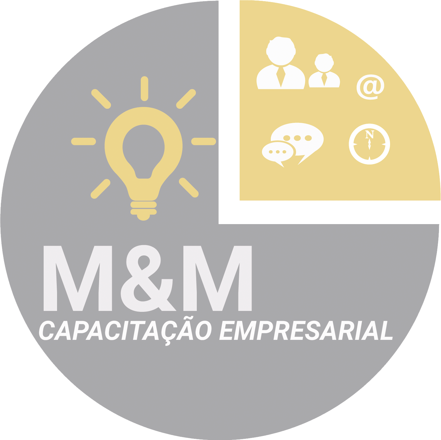 Logo m&m capacitação empresarial logo trasparente